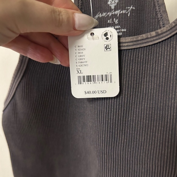 Free People Movement Ribbed Cropped Tank - Picture 4 of 5